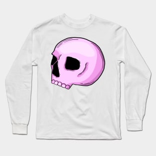 Pink Skull Long Sleeve T-Shirt